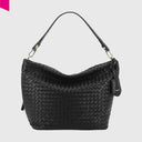 ABRO EBONY Beutel Leder Piuma Weaving