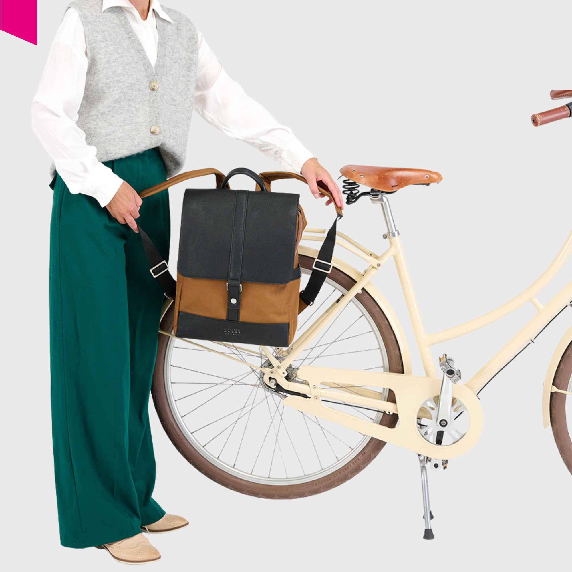 fahrradrucksack shop Urban Bikepack Toffee – Fahrradrucksack fuer Pendler – baco-store