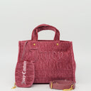 IRIS CRINKLED VELVET Shopper mittel
