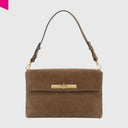 ABRO TWIST Schultertasche Leder Suede