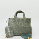 IRIS CRINKLED VELVET Shopper mittel