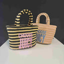 NORA STRAW Shopper klein