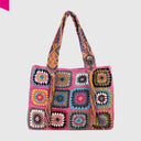 ANOKHI BOOK TOTE CROCHET Handtasche mittel