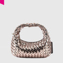 LES VISIONNAIRES GRETA MICRO WEAVE METALLIC Handtasche