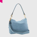 ABRO TEMI Schultertasche medium Leder Suede