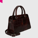 BURKELY COOL COLBIE Handtasche klein Leder 3D Croco-Druck