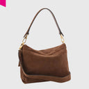 ABRO TEMI Schultertasche medium Leder Suede