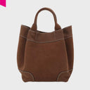 ABRO ESSENTIAL Shopper mittel Leder Suede