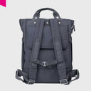 CITY Bikepack Rucksack Blau Rueckansicht mit gepolsterten Schultergurten
