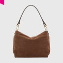 ABRO TEMI Schultertasche medium Leder Suede