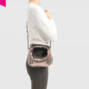 LES VISIONNAIRES GRETA MICRO WEAVE METALLIC Handtasche
