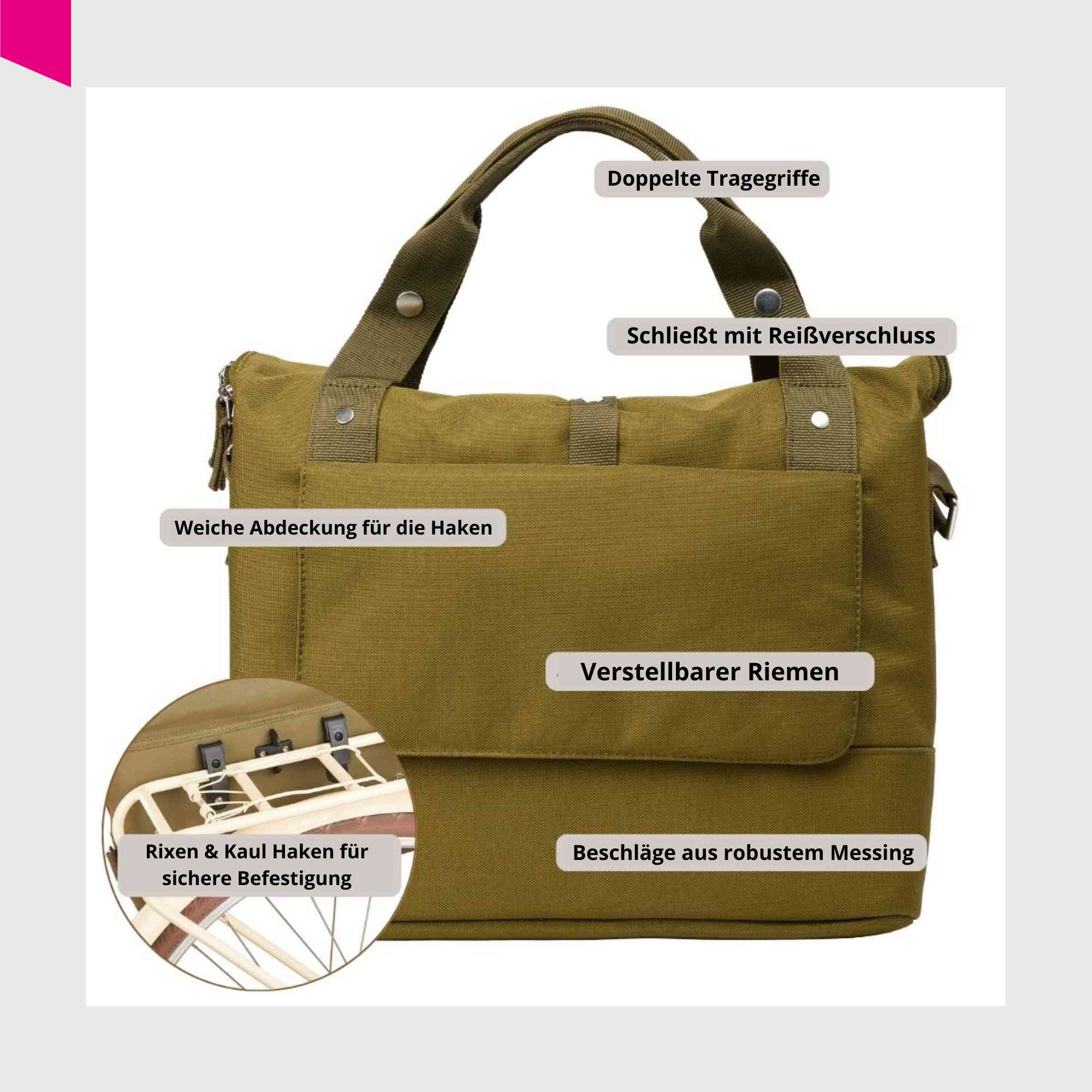 fahrradtasche brazil CITY Bike Satchel Fahrradtasche & Schultertasche