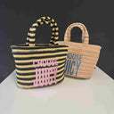 NORA STRAW Shopper klein