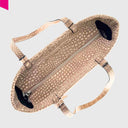 Draufsicht auf den Cromia Louise Shopper mit Reissverschluss und weichem Leder